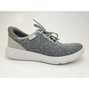 Kizik Madrid Eco Knit Hands Free Lace Up Comfort Sneakers Gray M 5 W 6.5